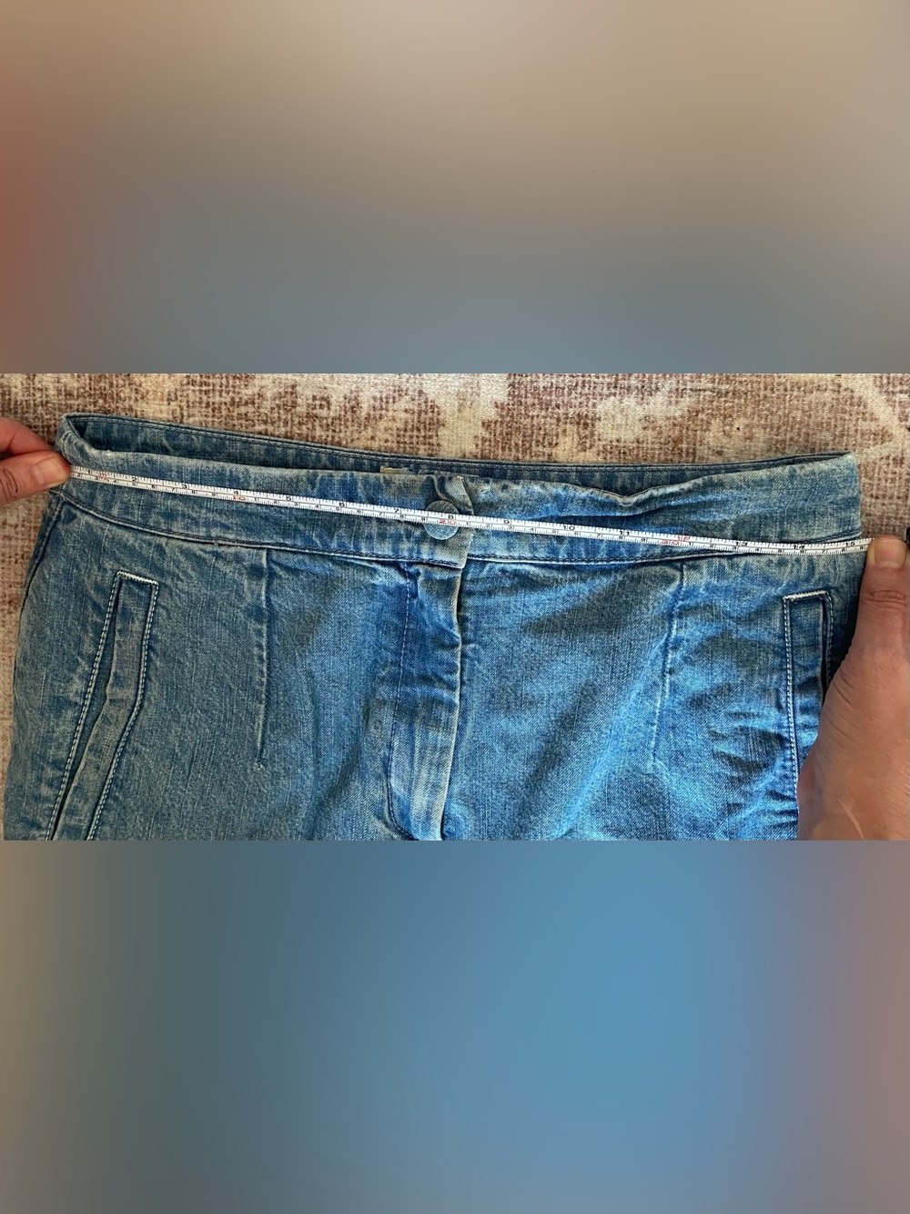 SEZANE Martin Pant in Chambray Sz 38 - Picture 8 of 9